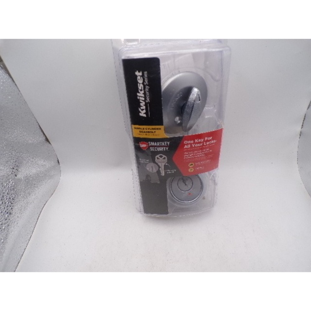 Kwikset Security Series Single Cylinder Deadbolt SmartKey Satin Nickel 660 15 SM